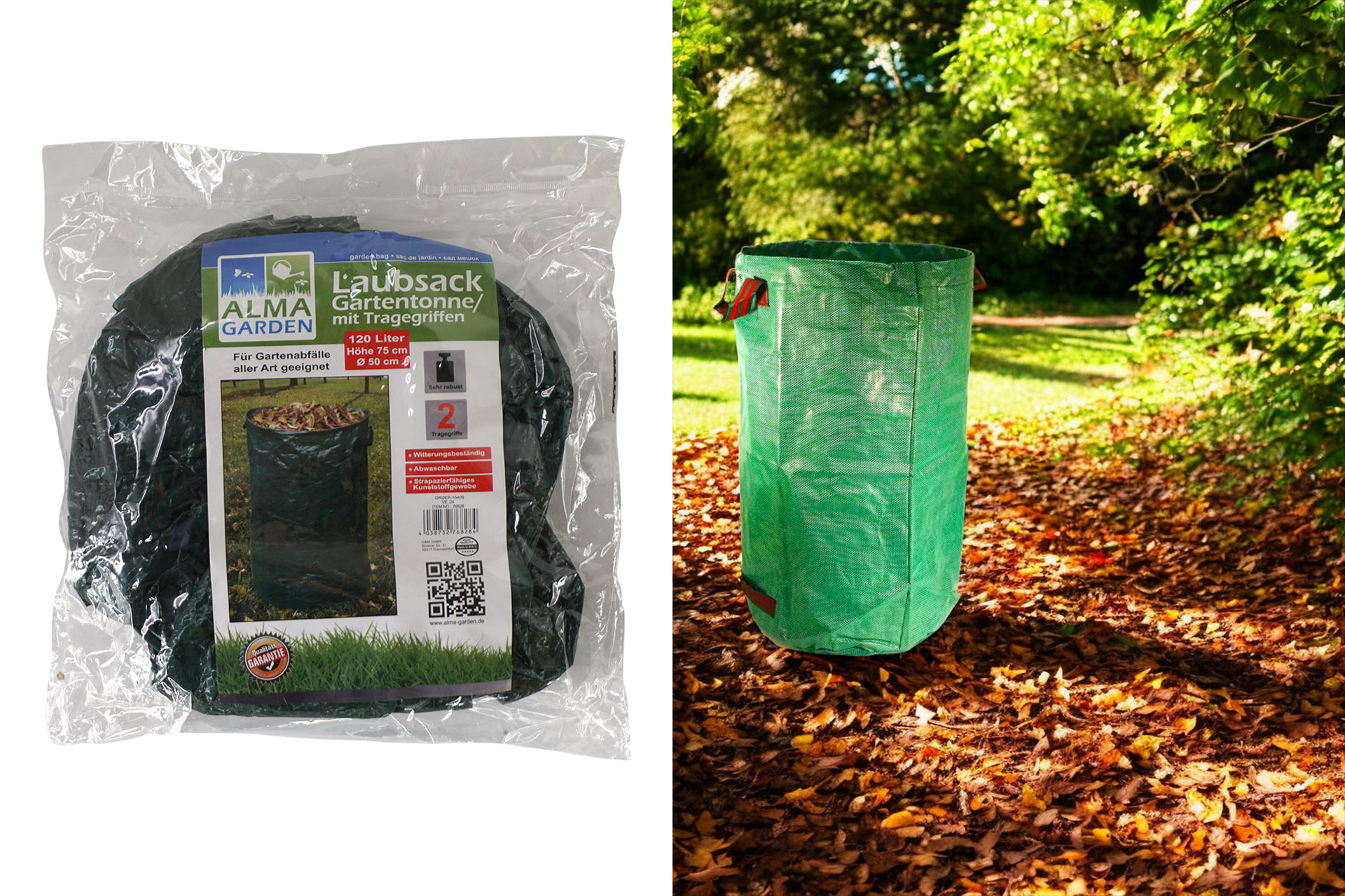 Gartenlaubsack grün 120l
