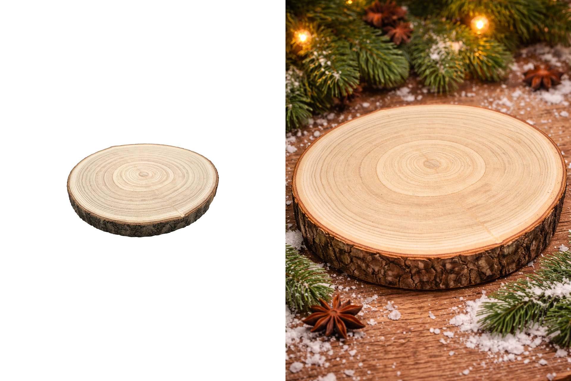 Holzbaumscheibe, 15cm bis 20cm (Naturprodukt)