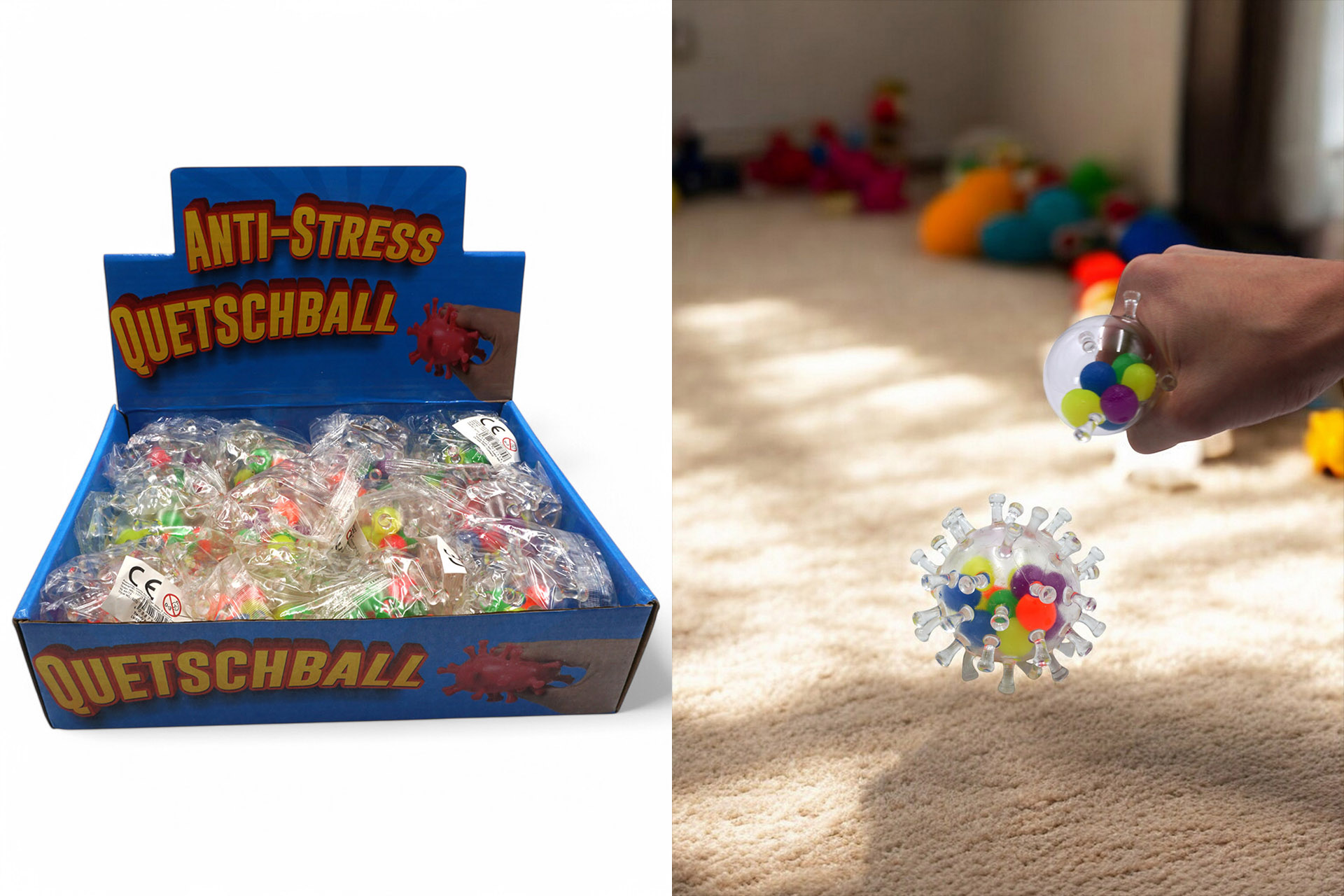 Spielzeug "TPR Ball", Ø 8cm, im Display