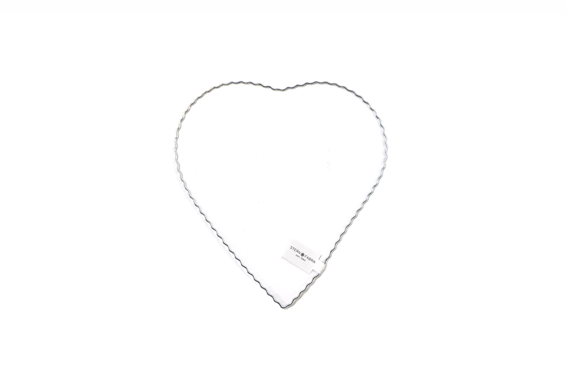 Weihnachtsdeko "Drahtherz", 20cm, silber