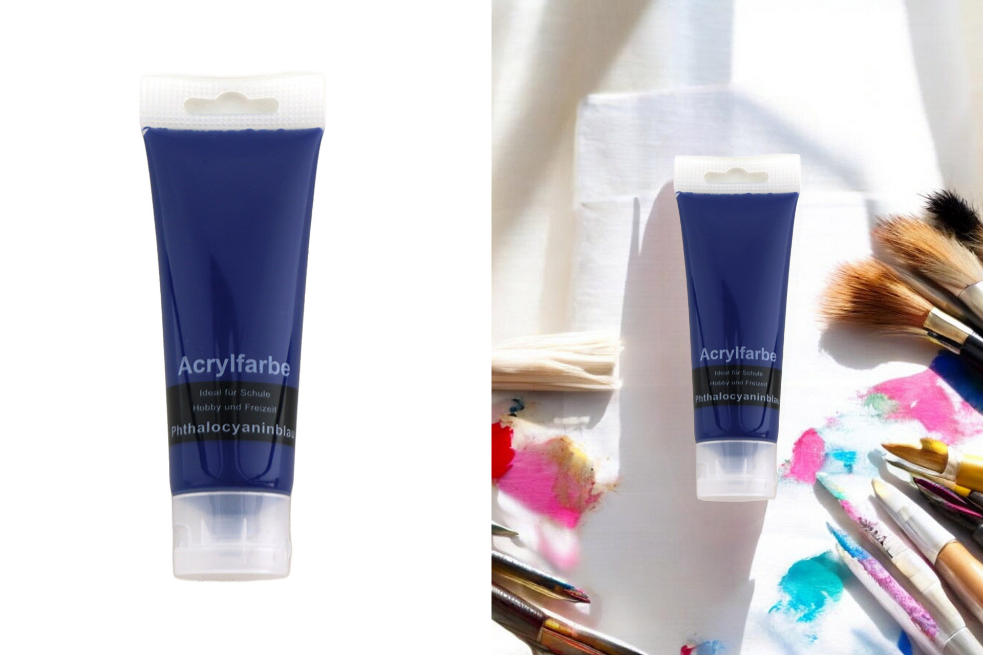 Acrylfarbe 75ml, Phtalocyanineblau