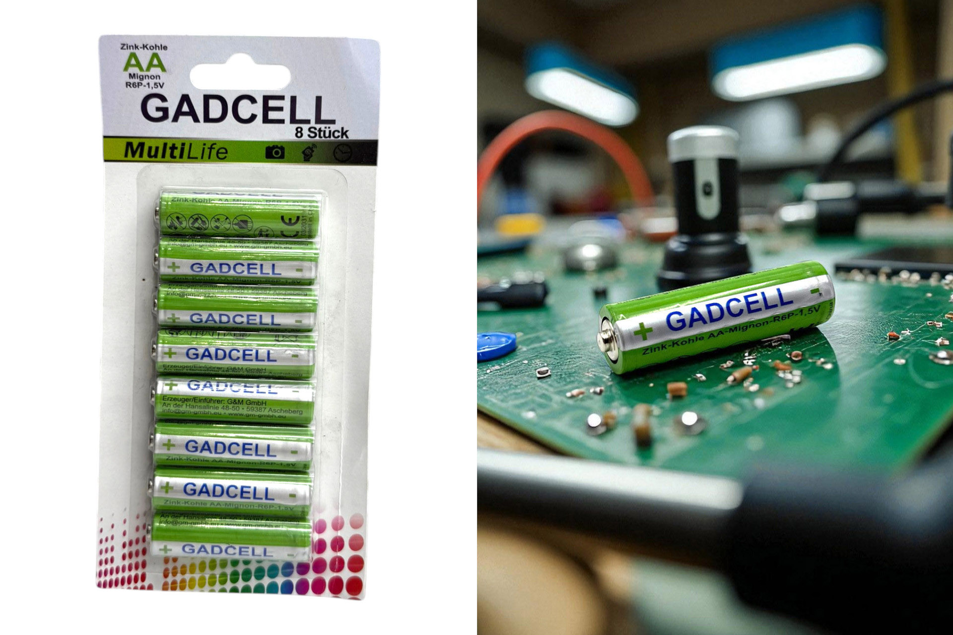 Batterie AA/R6 "Gadcell", 8er