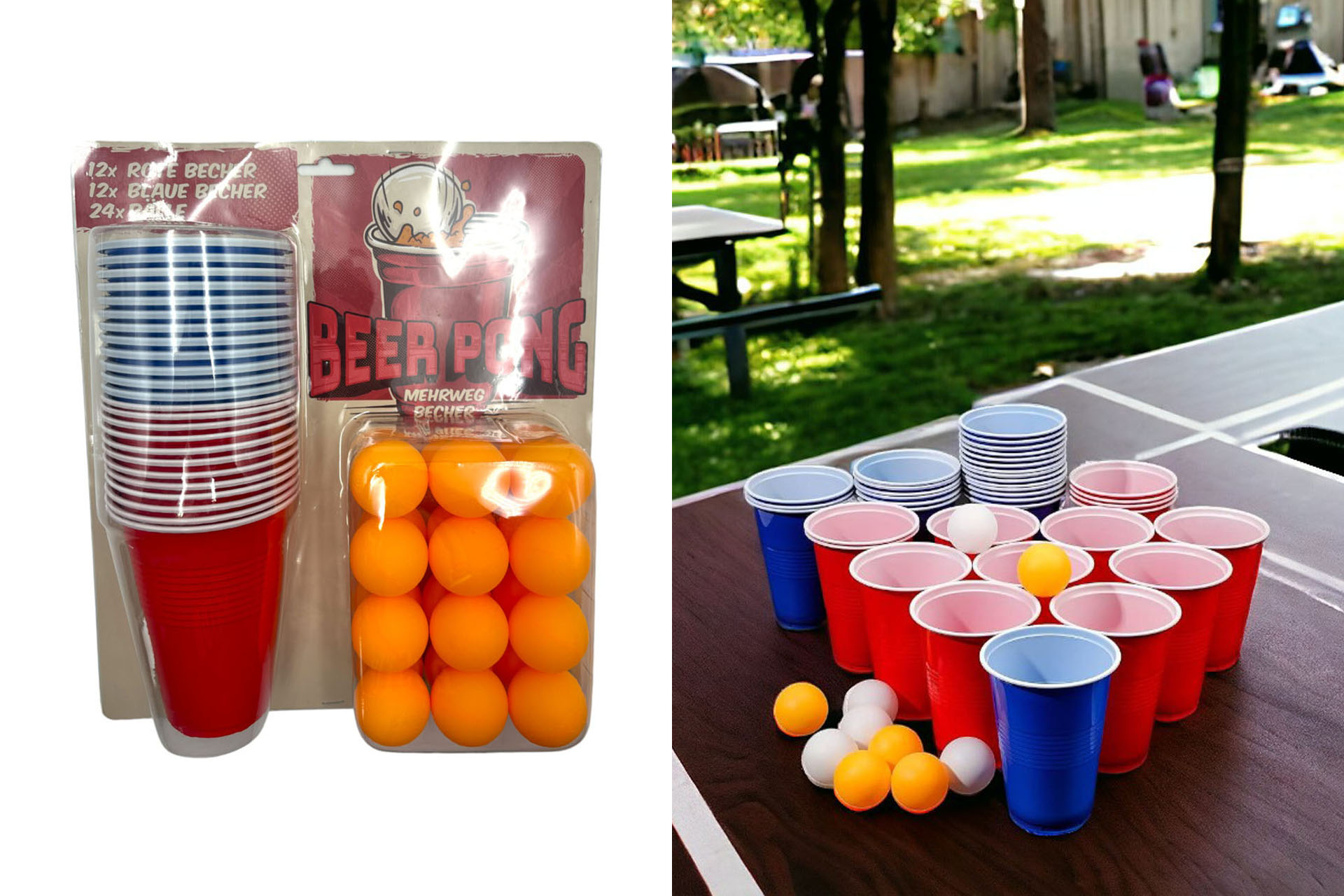Trinkspiel "Bierpong", 48tlg