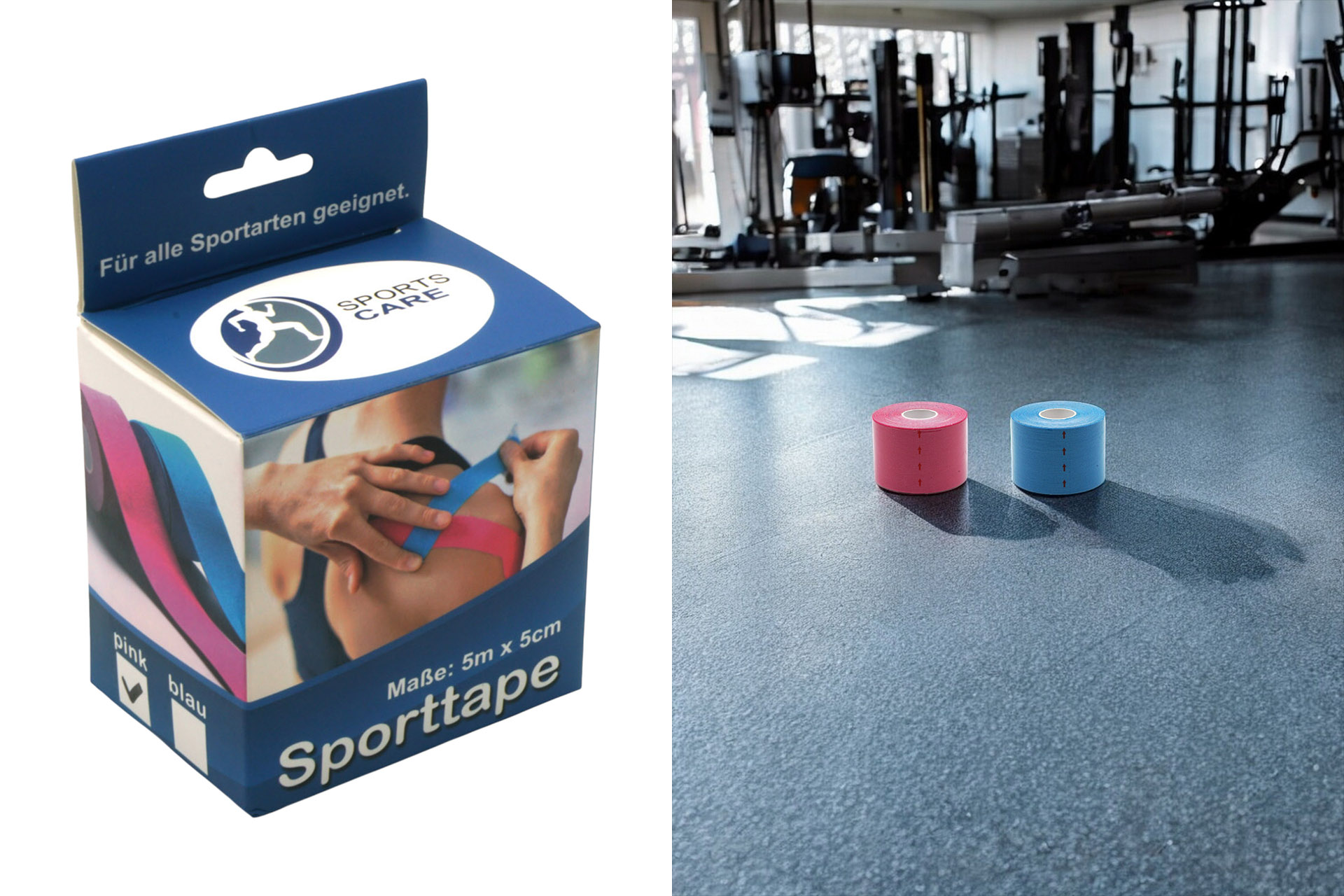 Sporttape Kinesio Tape 5m x 5cm, 2 Farben