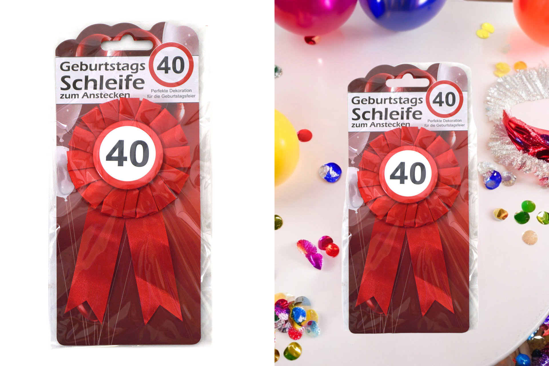 Jubiläums Sortiment Refill für Display Button Anstecker "40"