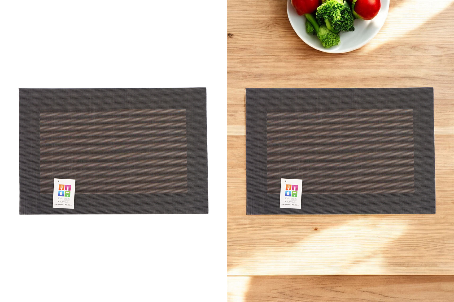 Platzset "Hampton" 45x30cm PVC, braun