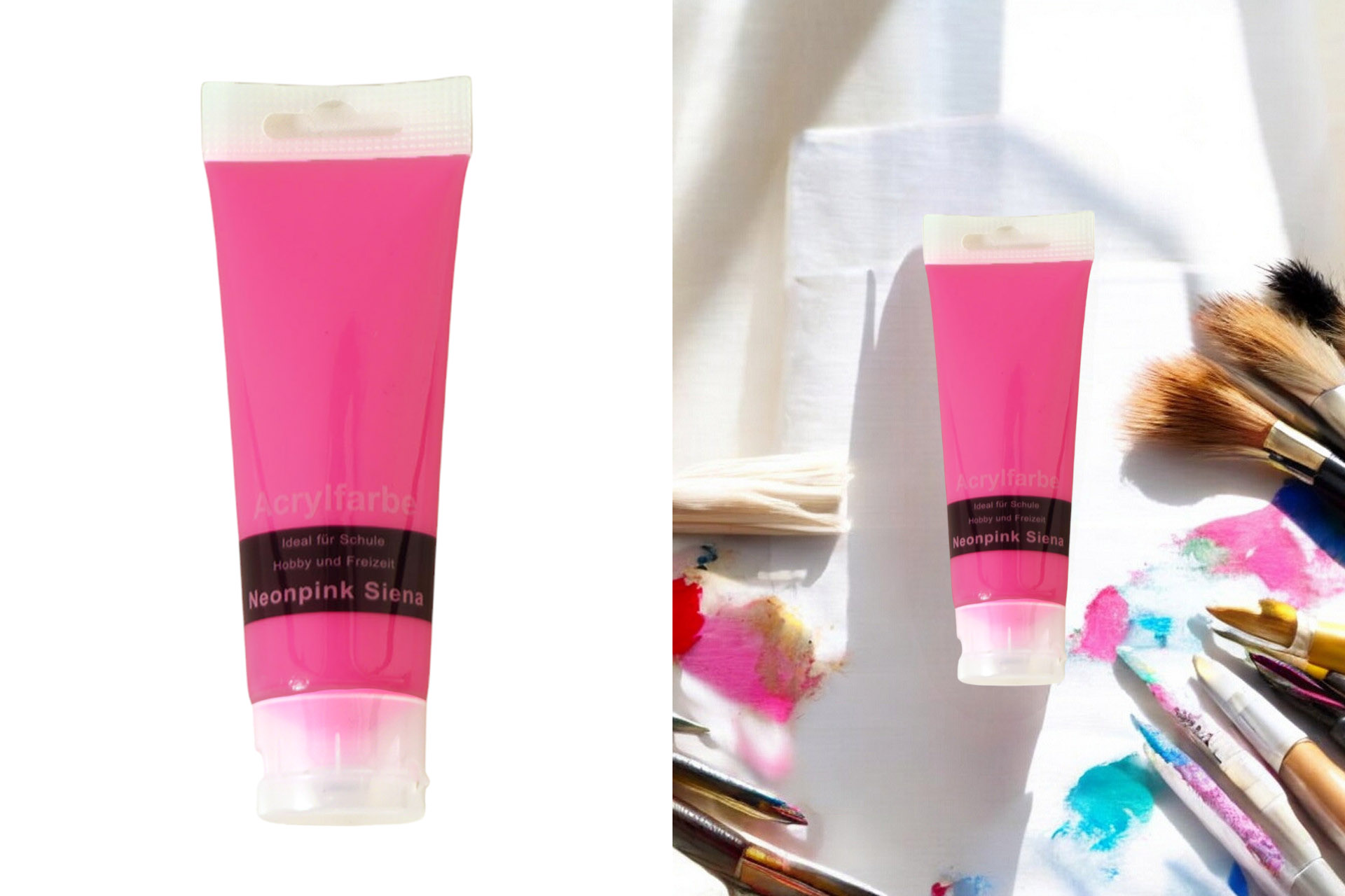 Acrylfarbe 75ml, neonpink