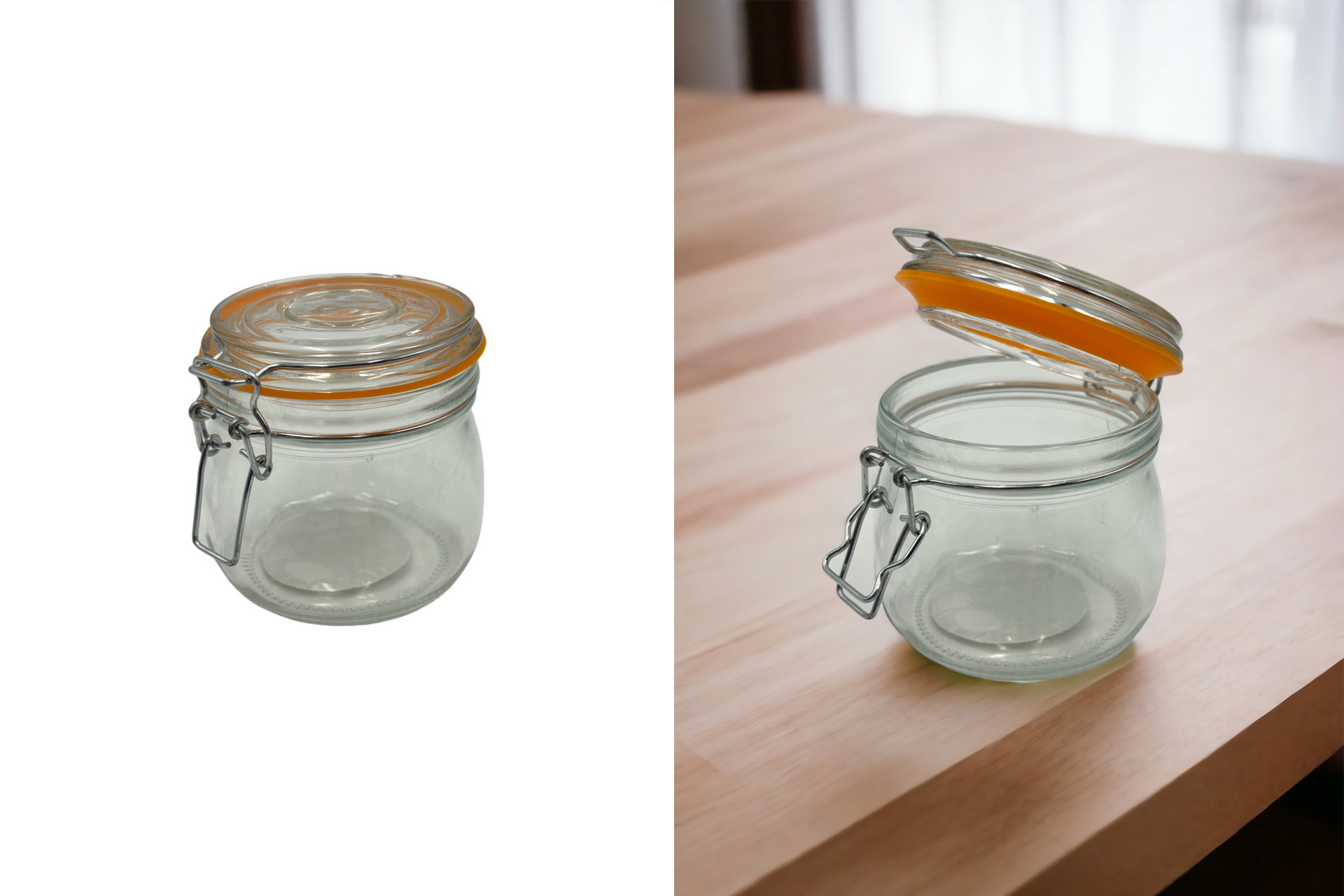 Einmachglas mit Bügelverschluss, 500ml