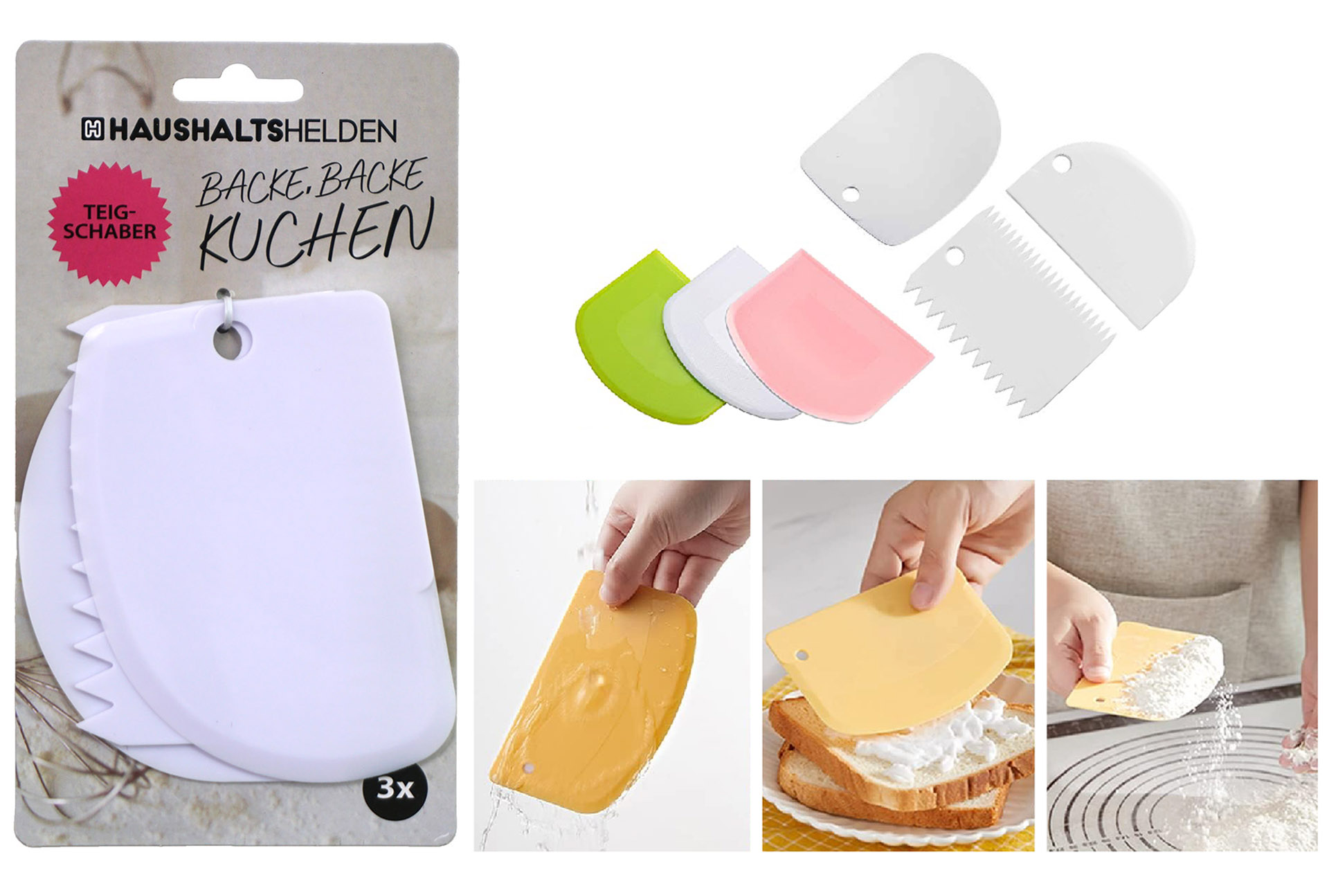Teigschaber, 3er