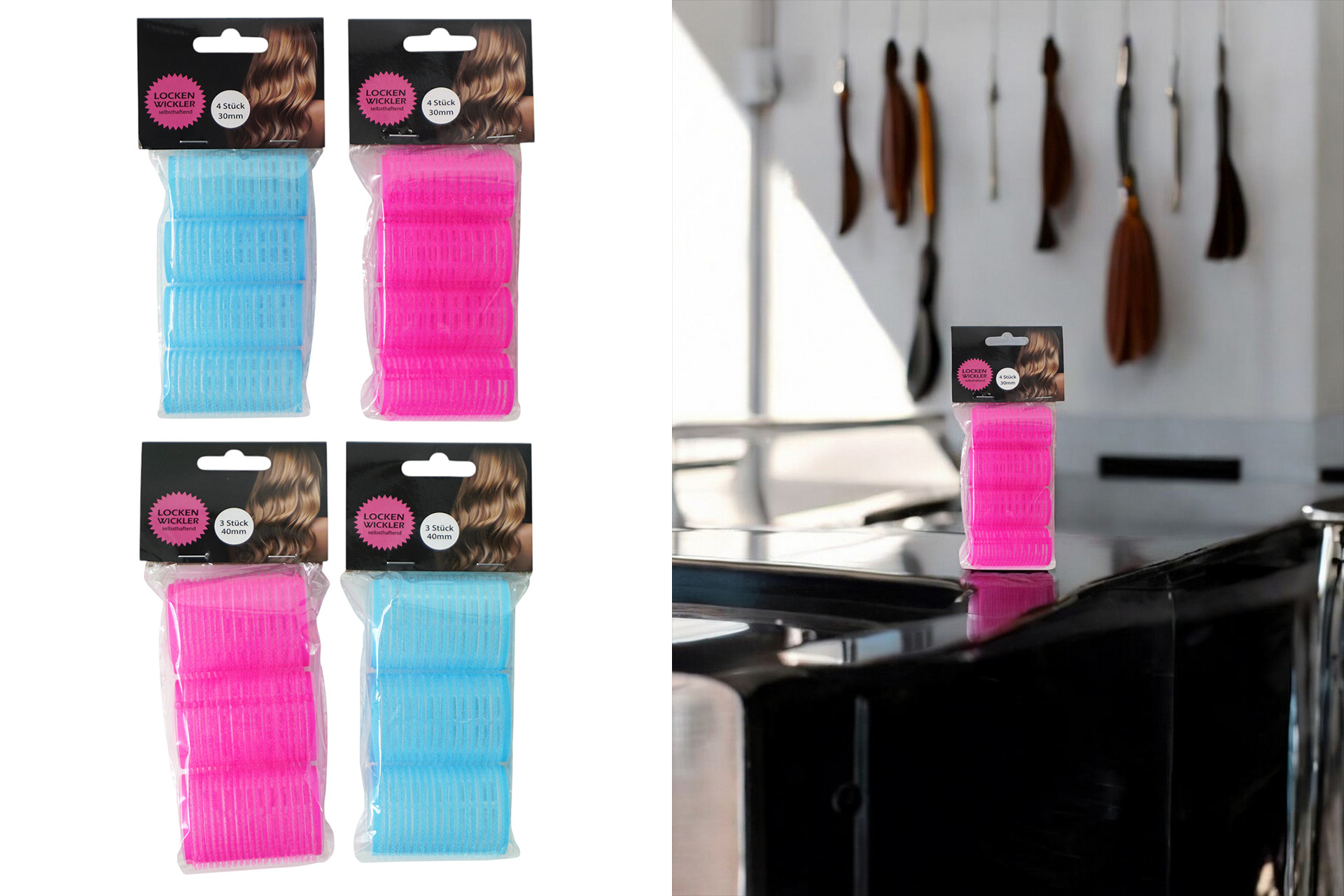 Lockenwickler "Doris" 2-fach sortiert, 3er / 4er