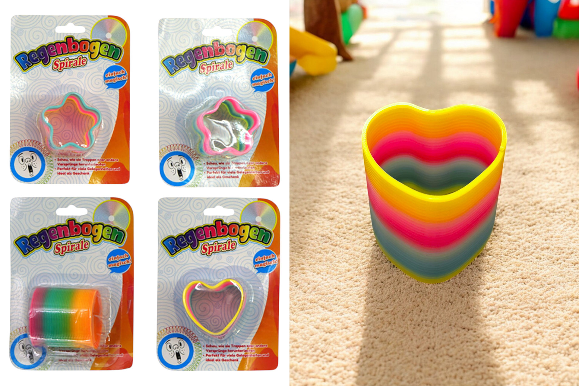 Fidget Toy "Formspirale", 6,5x5,5cm, 4 Designs