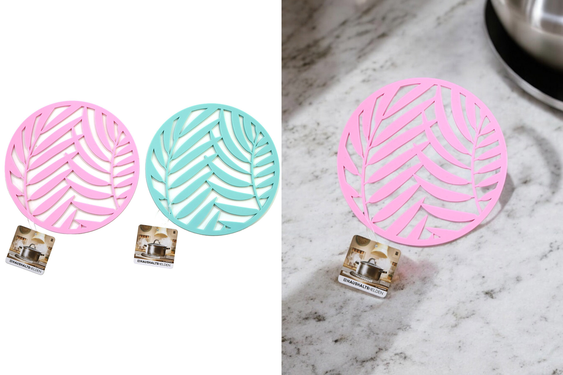 Topfuntersetzer Silikon, Durchmesser 17cm, 2 Farben